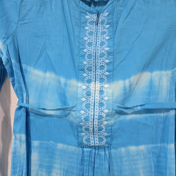 NWOT Athleta Swim Cover Up Cotton Tie Dyed Medium - Picture 2 of 7